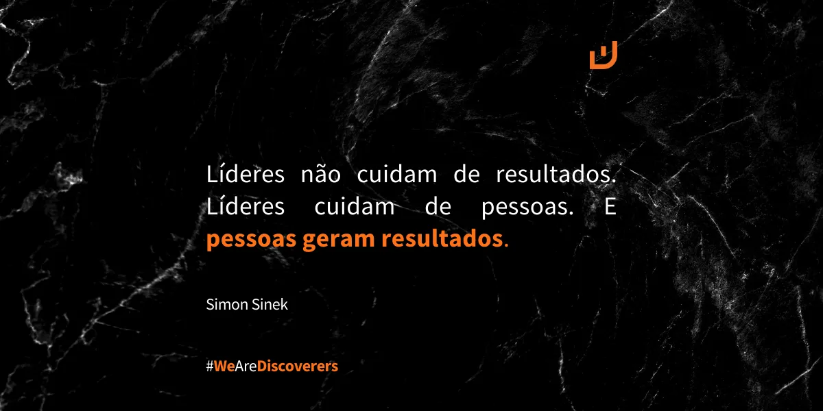 Frase Simon Sinek | " Líderes não cuidam de resultados. Líderes ...