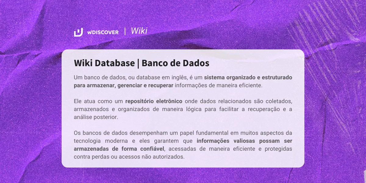 Wiki Database - Banco de Dados