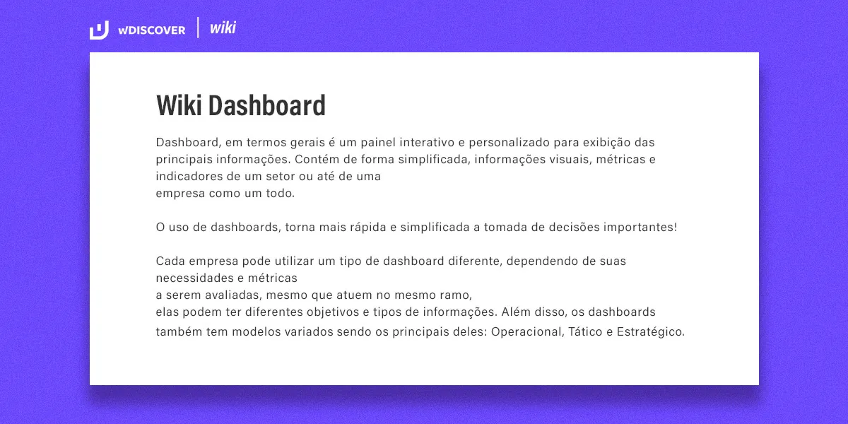 WIKI DASHBOARD