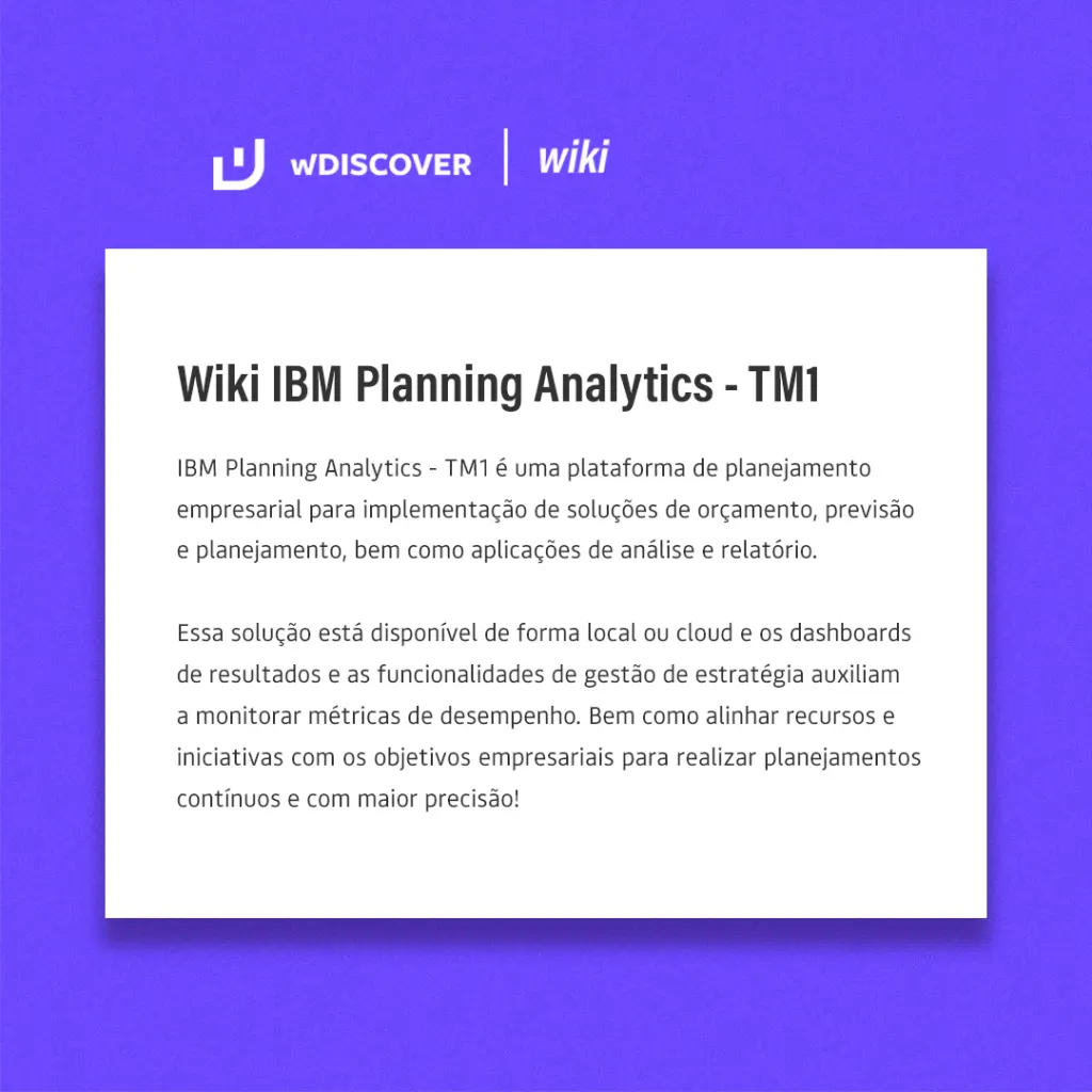 Wiki IBM Planning Analytics - TM1